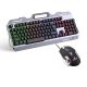 Coconut Magma Gaming Keyboard and Mouse Combo, LED Wired Membrane Gaming Keyboard, Ergonomic and Heavy Duty Aluminium Keyboard with Anti-Ghosting Keys, Gaming Combo 2 in 1, 6 Button Gaming Mouse with DPI upto 3200 (1.5M Braided Cable)- Easy To Use