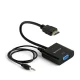 Coconut VGA to HDMI Adapter Converter with Audio| PC VGA Source Output to TV/Monitor with HDMI Connector