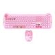 Poppy Slim Wireless 112 Key Full Size Keyboard Mouse Combo - Pink