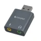 USC02 USB External Sound Card with Durable Aluminium Body | Compact & Lightweight, Travel Friendly