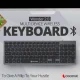 Wonder 2.0 Multi Device Wireless Keyboard, 96 True Scissor Keys, Wireless + Bluetooth, Sleep Mode - Black